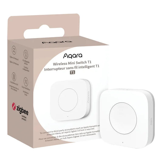 Aqara Wireless Mini Switch T1 – Zigbee, Home Assistant compatible