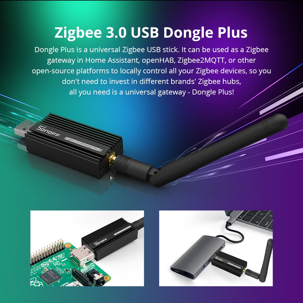Sonoff Zigbee 3.0 USB Dongle Plus "E" – Home Assistant compatible