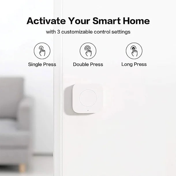 Aqara Smart Wireless Mini Switch T1 – Zigbee, Home Assistant compatible