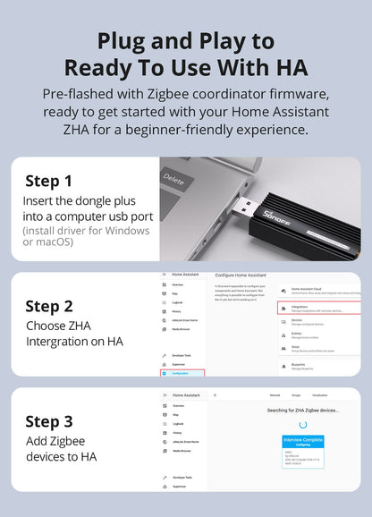 Sonoff Zigbee 3.0 USB Dongle Plus "E" – Home Assistant compatible